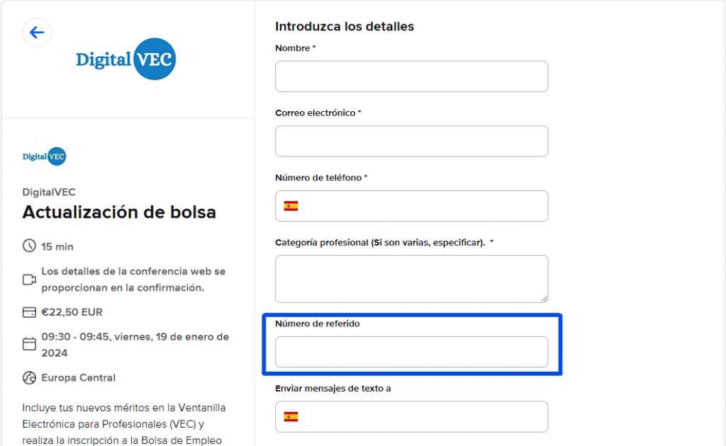 Actualización de bolsa gratis - Digital Vec